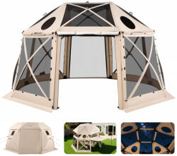 VEVOR Pop-up kemping pavilon sátor 4, 57x4, 57 m 13 oldalú gömb alakú party sátor 12-15 fő részére