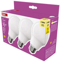 EMOS E27 A60 9.5W 1055lm x3 (ZQ5E51-3)
