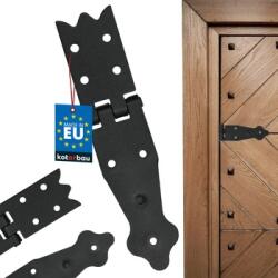 KOTARBAU Balamale pentru mobilă cutii obloane ferestre oțel negru 160 mm (9086)