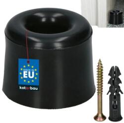 KOTARBAU Opritor de ușă din cauciuc negru 27 mm (0107)