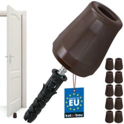 KOTARBAU Opritor ușă din cauciuc maro 62 mm set de 10 buc (K313)