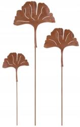 Kotarbau Set ciocănit figurină de grădină decorare ruginit frunze de rugină (N016) Ciocan