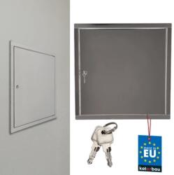 Kotarbau Ușă de inspecție încuietoare cu cheie oțel inoxidabil argintiu 30x30 cm (E844)