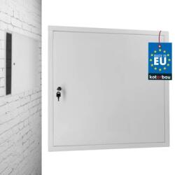 Kotarbau Ușă de inspecție închidere cu cheie oțel alb 60x60 cm (E861)