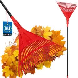 Kotarbau Greblă tip evantai pentru frunze 50 cm + coadă din aluminiu 1, 5 m (ZSY3819) Grebla