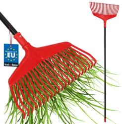 Kotarbau Greblă pentru frunze, iarbă și fân 38 cm cu coadă din aluminiu 1, 5 m (ZSY3807) Grebla