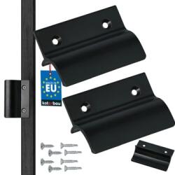 Kotarbau Mâner balcon opritor negru mat 6, 5 cm set 2 buc (ZSY5209)