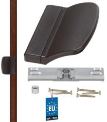 Kotarbau Zăvor de balcon cu mâner maro (T510)