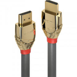 Lindy Cablu video LINDY Gold, HDMI Male - HDMI Male, v1.4, 20m, gri-auriu (LY-37868)
