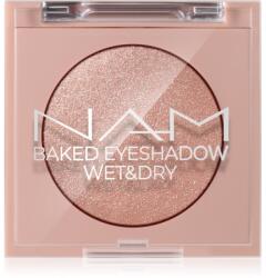 NAM Baked Eyeshadow umbre de pleoape cu sclipici culoare 1 Moonlight 4 g