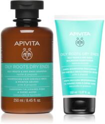 APIVITA Oily Roots & Dry Ends комплект за мазен скалп и сухи краища