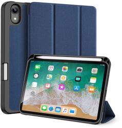 Dux Ducis Domo Apple IPAD mini 6 (2021) tok álló (aktív Flip, TRIFOLD Apple pencil tartó, textil minta) sötétkék (GP-110344)