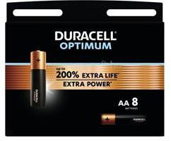 Duracell OPTIMUM tartós elem AA, alkáli, 8db/csomag (MN1500_8DB) (MN1500_8DB)