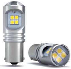 Autolife 21W canbus párban LED izzó SMD-1156-12smd 10-30V (SMD-1156-12SMD)