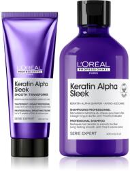L'Oréal Keratin Alpha Sleek szett hajegyenesítésre
