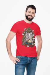 D&B Férfi/Unisex Póló PC00095 Rock Steady Piros-Méret M (PC00095RockSteadyRedM)