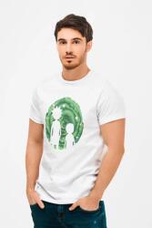 D&B Férfi/Unisex Póló MO00047 RickAndMorty Fehér-Méret L (MO00047 RickAndMorty White-SizeL)
