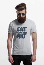 D&B Férfi/Unisex Póló ST00073 Eat More Art Szürke-Méret M