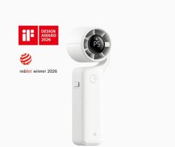 Aecooly Air Gimbal Ventilátor hordozható kézi 220°-ban dönthető fejjel Fehér PF04-WH (PF04-WH)