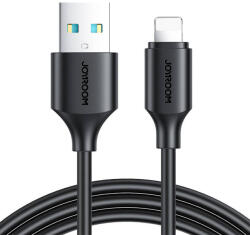 JOYROOM Cable to USB-A / Lightning / 2.4A / 0.25m Joyroom S-UL012A9 (black) (S-UL012A9 0.25m LB)