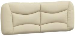 vidaXL krémszínű szövet fejtámla párna 120 cm 374566 (374566)
