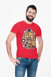 D&B Férfi/Unisex Póló PC00103 Spartan Piros-Méret M (PC00103SpartanRedM)