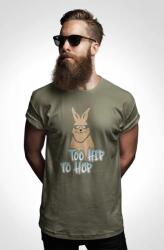 D&B Férfi/Unisex Póló ST00145 Too Hip To Hop Katonai zöld-Méret XL (ST00145TooHipToHopMilitaryXL)