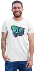 D&B Férfi/Unisex Póló ST00068 Fun Fehér-Méret XL