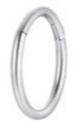 LUCA BARRA Steel Nose Piercing Steel Circle Shape