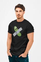 D&B Férfi/Unisex Póló MO00053 RickAndMorty Fekete-Méret L (MO00053 RickAndMorty Black-SizeL)