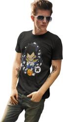 D&B Férfi/Unisex Póló PC00115 Vegeta Fekete-Méret L (PC00115VegetaBlackL)
