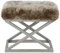  Atelier Del Sofa Capraz plüss puff - Ezüst, Barna