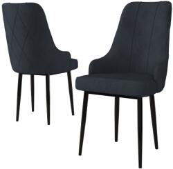 Hanah Home Szék szett (2 darabos) Antracit Fekete Trex - Antracit, Fekete