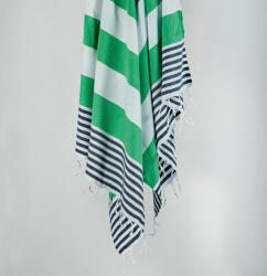  L' essential Maison Fouta (strandtörölköző) Dark Blue Green White Sultan - Sötétkék, Zöld