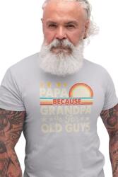 D&B Férfi/Unisex Póló ST00102 Papa Szürke-Méret M