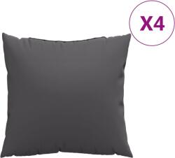 vidaXL 4 db antracitszürke szövet kanapépárna 50 x 50 cm 2.3 kg (360381VidaXL)