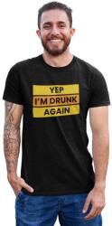 D&B Férfi/Unisex Póló ST00024 Drunk Fekete-Méret XL (ST00024DrunkFeketeXL)