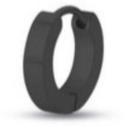 LUCA BARRA Men's Black Steel Earring