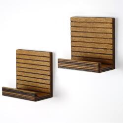  Hanah Home Wall Shelf Walnut Raf263 (792EVL9064)
