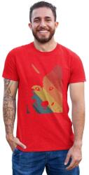 D&B Férfi/Unisex Póló ST00086 Husky Piros-Méret XL (ST00086HuskyPirosXL)