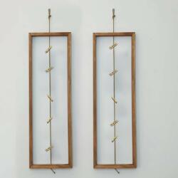  Hanah Home Dekoratív Fa Fali Polc Wooden Raf287