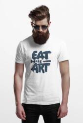D&B Férfi/Unisex Póló ST00073 Eat More Art Fehér-Méret M