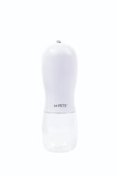 M-PETS ON THE ROAD utazó vizes és eledeles palack 2in1 300 ml fehér