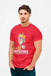 D&B Férfi/Unisex Póló MO00049 RickAndMorty Piros-Méret M (MO00049 RickAndMorty Red-SizeM)