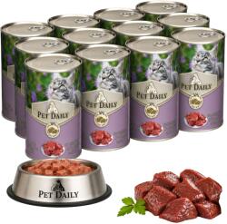Pet Daily Cat Пълноценна мокра храна за котки Мултипак, Черен дроб 12x415g (42508x12)