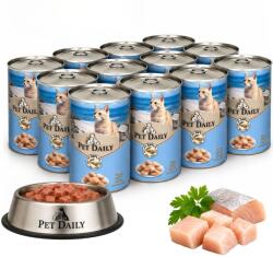 Pet Daily Cat Пълноценна мокра храна за котки, Риба, 12x415g (42509x12)