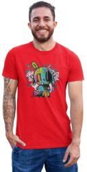 D&B Férfi/Unisex Póló ST00193 Bunny Piros-Méret XL (ST00193BunnyRedXL)