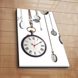 Wallity Decorative Canvas Wall Clock Multicolor 5070CS-67