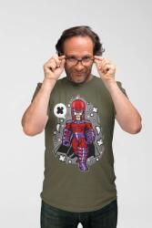 D&B Férfi/Unisex Póló PC00065 Magneto Katonai zöld-Méret S (PC00065MagnetoMilitaryGreenS)