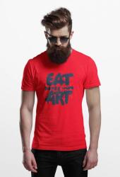 D&B Férfi/Unisex Póló ST00073 Eat More Art Piros-Méret XL (ST00073EatMoreArtPirosXL)